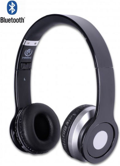 Rebeltec Crystal Wireless / Wired On Ear Headphones with Radio with 6 hours of Operation Black