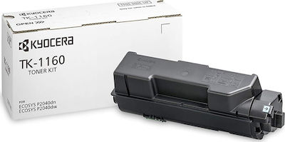 Kyocera TK-1160 Toner Laser Εκτυπωτή Μαύρο 7200 Σελίδων (1T02RY0NL0)