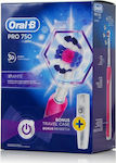 Oral-B Pro 750 3D White Електрическа четка за зъби с таймер и пътна чанта