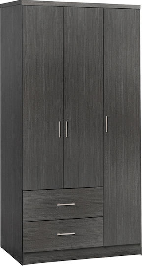 CAESAR Τρίφυλλη Ντουλάπα 89x42.5x181cm