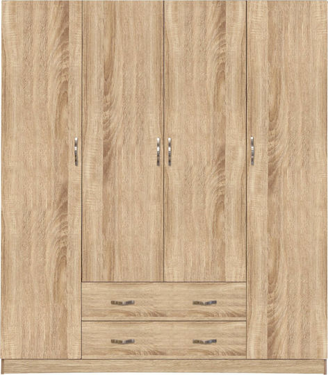 AZALEA Τετράφυλλη Ντουλάπα 200x55.5x180cm
