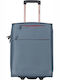 Diplomat Small The Athens Collection Cabin Fabric Blue Suitcase With 2 Wheels Height 55cm
