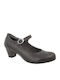 Anatomic Black Medium Heels with Strap