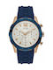 Guess Watch Chronograph Battery with Blue Rubber Strap W0864G5