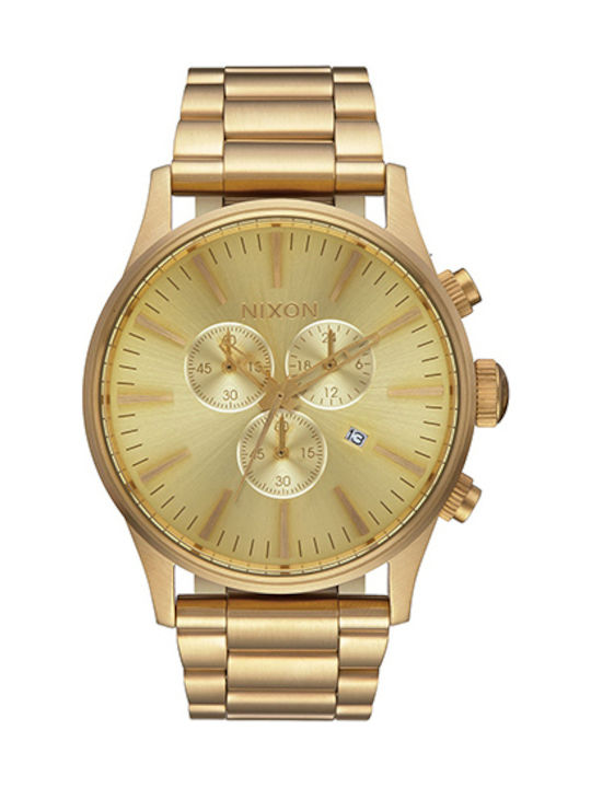 Nixon Sentry Ανδρικό Ρολόι 42mm Χρονογράφος Μπα...