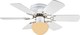 Globo Lighting UGO Ventilator De Tavan 76cm Cu Lentile De Mărire Argintiu