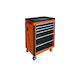 Tactix Wheeled Metallic Tool Carrier with 6 Drawers W66xD48xH93cm