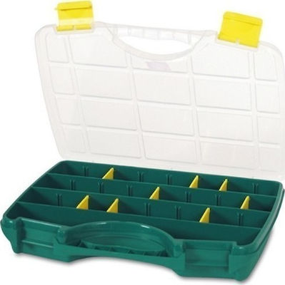 Tayg 22-26 Organizator pentru Compartimentul de Unelte 9 Locuri cu Compartimente Reglabile Verde 31.2x23.8x5.1cm.