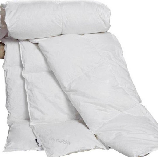 Anna Riska Πάπλωμα Μονό 160x240εκ. Down Quilt 90/10 Λευκό 11 togs