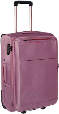 Diplomat The Athens Collection 6039 Medium Travel Suitcase Fabric Pink with 2 Wheels Height 64cm