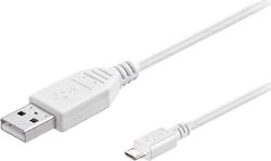 Grundig 86339 Редовна USB 2.0 към Микро USB 1м Бял