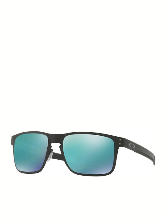 Oakley Holbrook Metal Bărbătești Ochelari de soare cu Negru Cadru și Verde Oglindă Lentilă