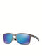 Oakley Holbrook Метални Мъжки Слънчеви Очила с Сив Метален Рамка и Сини Поляризирани Огледални Стъкла OO4123-07