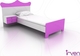 Tiara Kinderbett Klassisch Einzeln Fuchsie für Matratze 90x190cm
