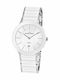 Jacques Lemans Dublin Ανδρικό Ρολόι 32mm Μπαταρίας με Λευκό Μεταλλικό Μπρασελέ