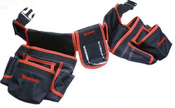 MTX Fabric Tool Belt with 20 Compartments and Hammer Slot