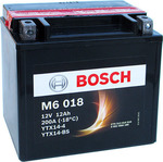 Bosch Μπαταρία Μοτοσυκλέτας M6018 με Χωρητικότητα 12Ah