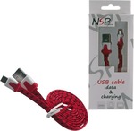 Volte-Tel Geflochten USB 2.0 auf Micro-USB-Kabel Rot 1m (8135828) 1Stück
