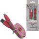 Volte-Tel Geflochten / Flach USB-A zu Lightning Kabel Rosa 1m (8135958)