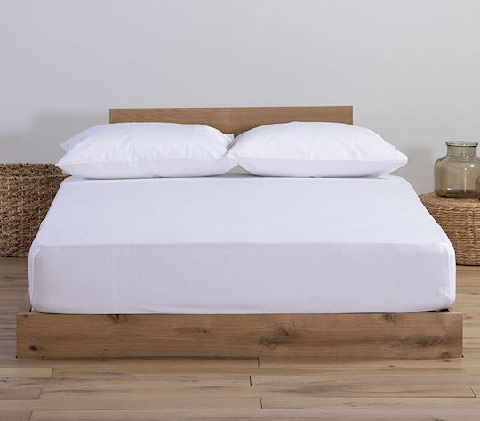 Nef-Nef Homeware für Einzelbett 100x200+30cm mit Gummizug Jersey 200 White
