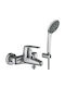 Grohe Cosmopolitan Eurodisc Mixing Bathtub Shower Faucet Complete Set Silver