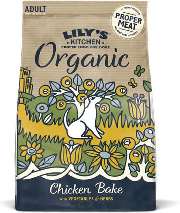 Lily's Kitchen Organic Chicken & Vegetable 1kg Dry Food for Adult Dogs with Chicken and Duck