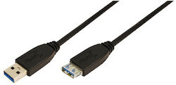 LogiLink CU0042 USB 3.0 USB-A Male to USB-A Female Cable 2m