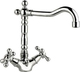 Fiore Margot Chrome Waschbeckenarmatur Groß Retro Silber