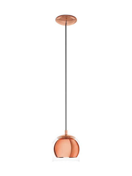 Eglo Rocamar Hängende Deckenleuchte Einfaches Licht Glocke für Fassung E27 Kupfer