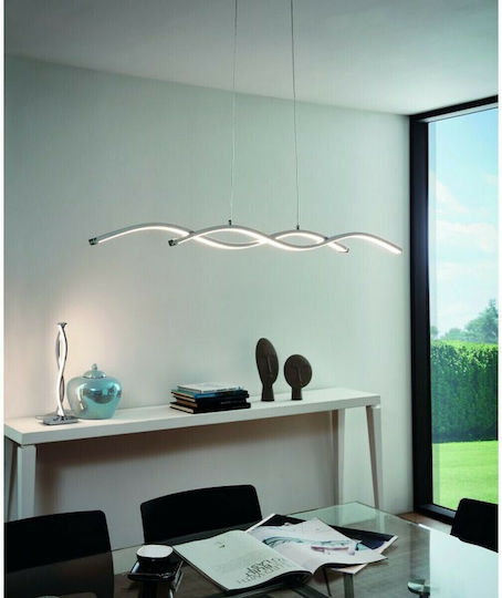 Eglo Lasana Hängelampe Silber Schiene 100x120x120cm.