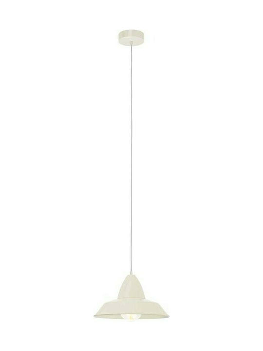 Eglo Auckland Pendant Light Single-Light for Socket E27 White