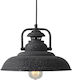 Aca Pendant Light Single-Light Bell for Socket E27 Black