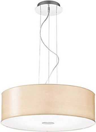 Ideal Lux Woody SP5 Pendant Light Beige Bell for 5 Bulbs E27 60x24cm