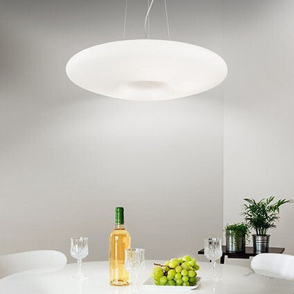 Ideal Lux Glory SP3 D40 Pendant Light White 40x40x20cm