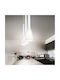 Ideal Lux Flut SP1 Small Ρυθμιζόμενο Κρεμαστό Φωτιστικό Κόκκινο με Ντουί E14 10.5x48x44εκ.