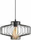 Zambelis Lights Pendant Light Single-Light Grid for Socket E27 Black