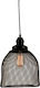 Zambelis Lights Pendant Light Single-Light Grid for Socket E27 Black