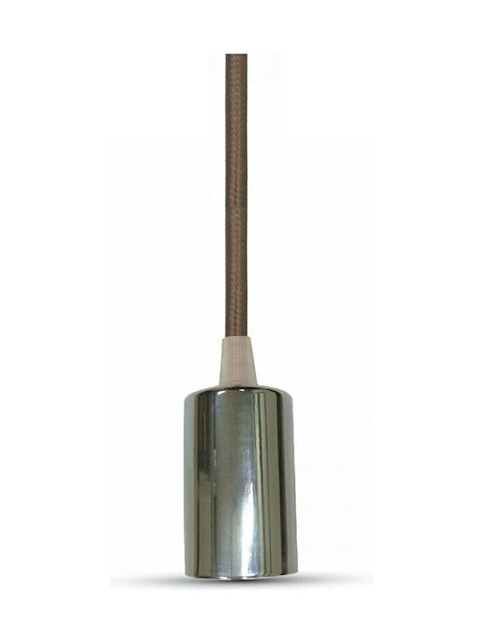 V-TAC Pendant Light Suspension for Socket E27 Silver