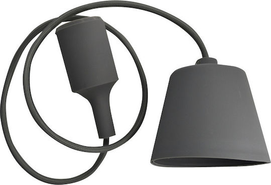 V-TAC VT-7228 Висящо Осветително Тяло Сив с Цокъл E27