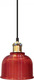 V-TAC Lustră O singură lumină Bell pentru soclu E27 Roșu