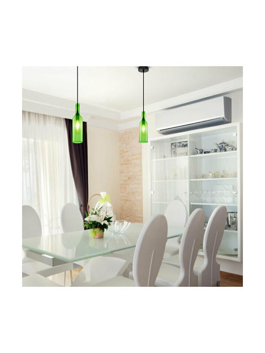 V-TAC Pendant Light Green with Socket E14, E.14