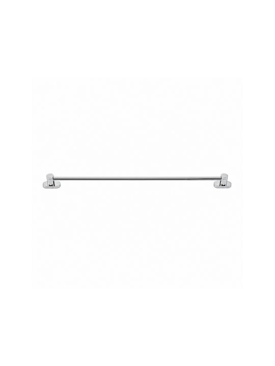 Sanco Twist Ράγα Μπάνιου Μονή Επιτοίχια με Βίδες ​60x5cm Ασημί