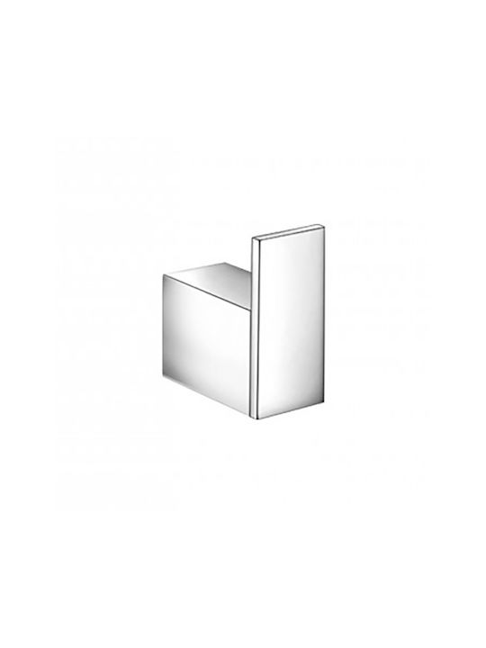 Sanco Allegory Single Wall-Mounted Bathroom Hook Silver 25608-A3