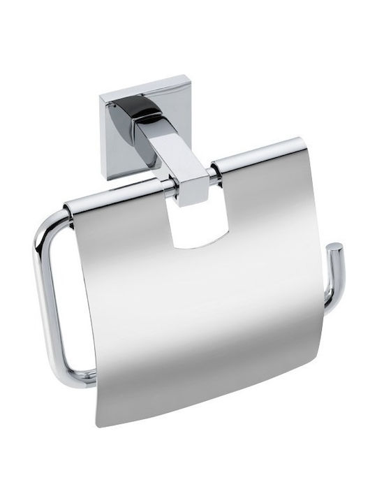 Verdi Cube Wandmontiert Papierhalter Inox Silber