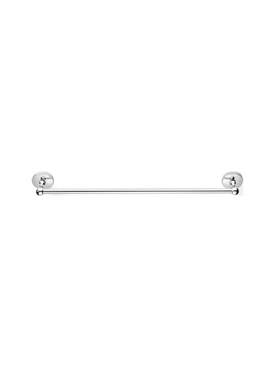 Sanco Inder Single Wall-Mounted Bathroom Rail Silver 2304-A3