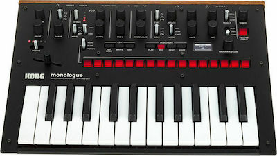 Korg Monologue Analog Synthesizer with 25 keys Schwarz