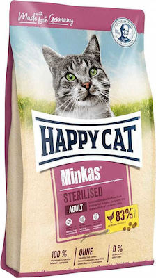 Happy Cat Minkas Sterilised Dry Food for Adult Neutered Cats with Poultry 1.5kg