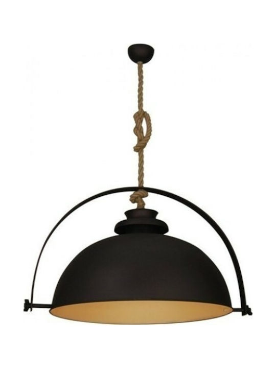 Home Lighting Omaha Pendant Light Suspension Bell Black