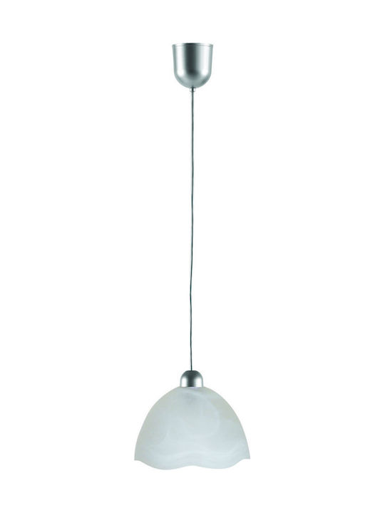 Viokef Miranda Pendant Light White with Socket E27 19.5x90cm