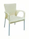 Outdoor-Stuhl Kunststoff Lara Ecru 60x52x85εκ.